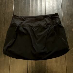 Athleta Run With It Skirt Skort Black Women's Size L